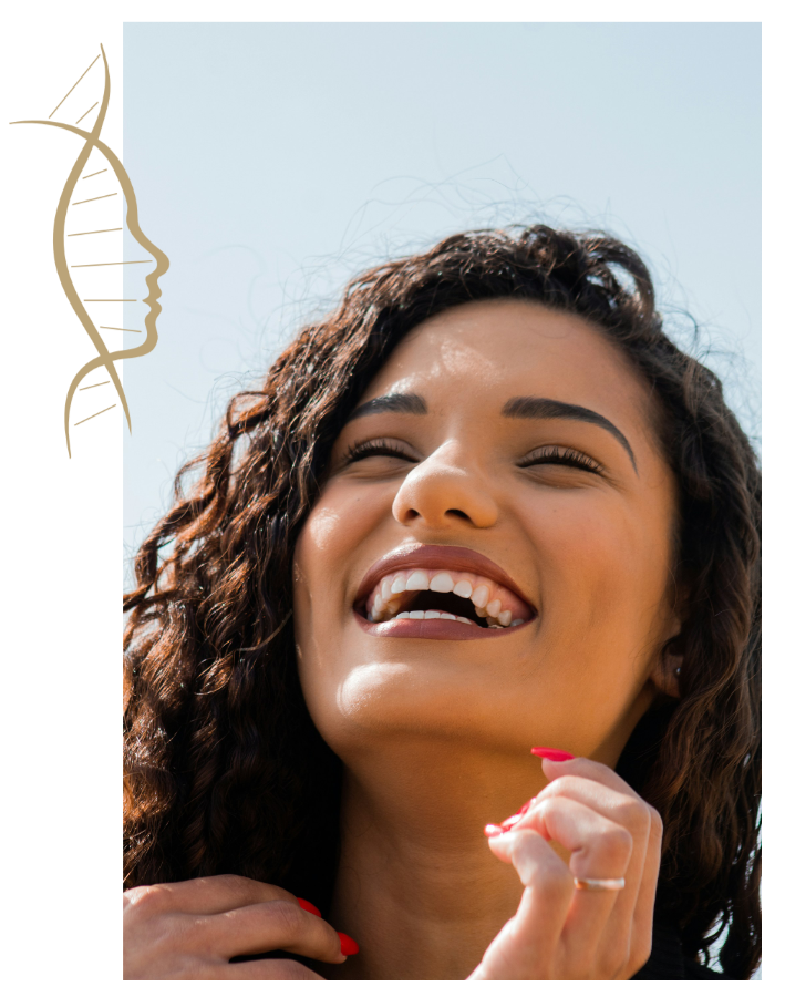 woman smiling